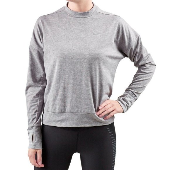 Nike Women's Thermal Element Long Sleeve Dri Fit Top Running Sweat Shirt XL - Picture 1 of 3